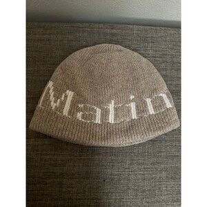 Matin Kim Logo Unisex Tan Short Beanie *One size fits most *